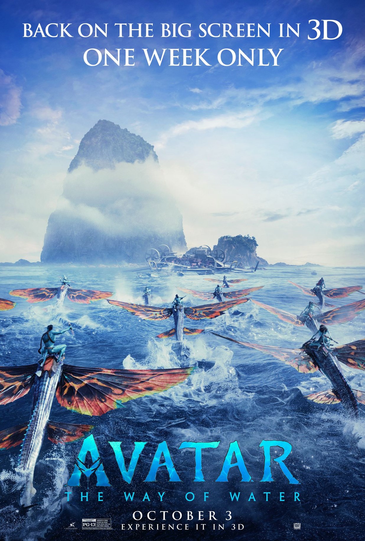 Avatar: The Way of Water (3D Re-release) poster